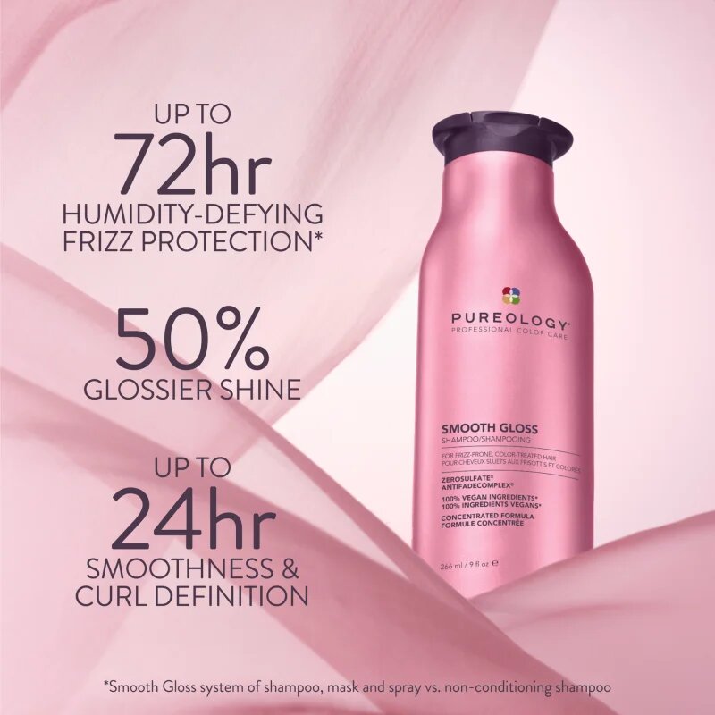 Pureology Smooth Gloss шампоан за блясък За коса за жени 266 мл.