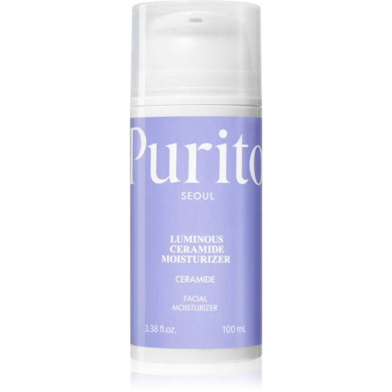 Purito Luminous Ceramide Moisturizer успокояващ крем за лице за суха и чувствителна кожа 100 мл.