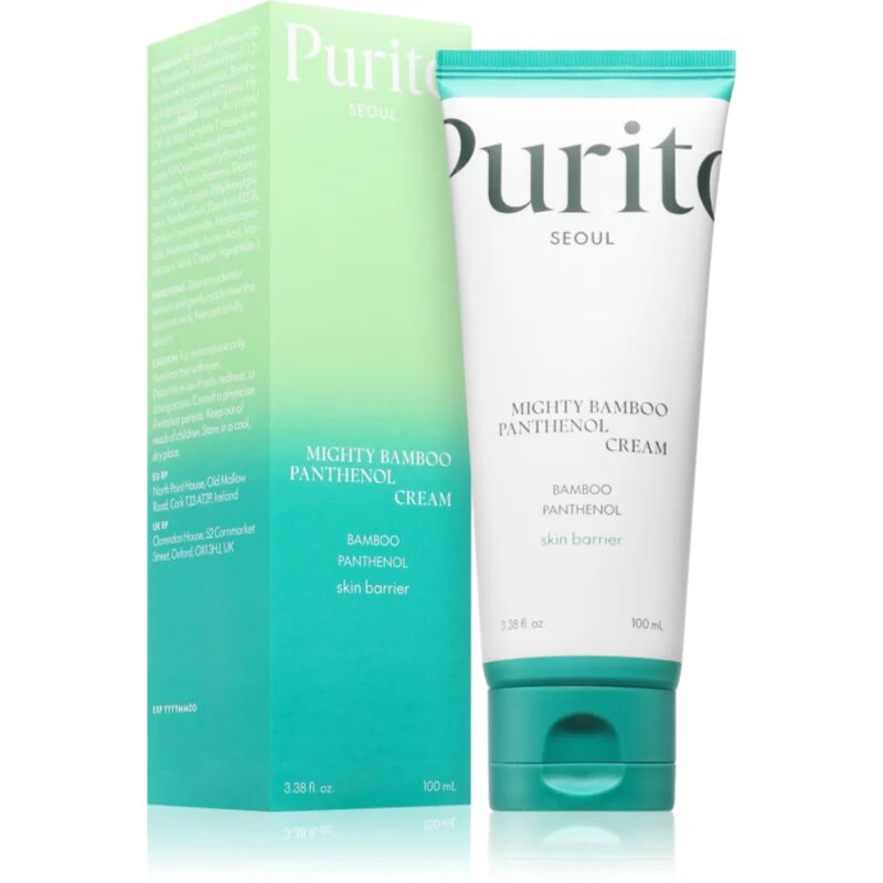Purito Mighty Bamboo Panthenol Cream интензивен регенериращ крем възстановяващ кожната бариера 100 мл.
