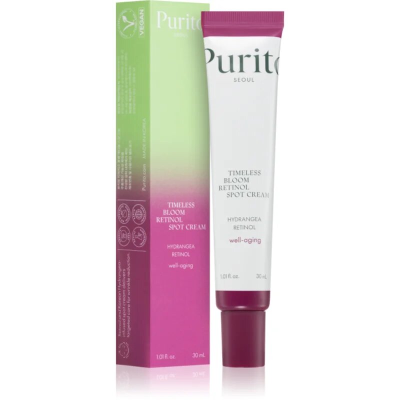Purito Timeless Bloom Retinol Spot Cream концентрат за проблемна кожа против бръчки за околоочния контур 30 мл.