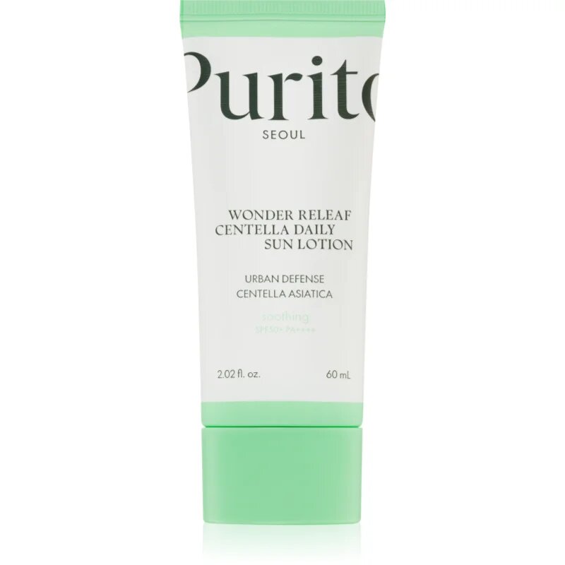 Purito Wonder Releaf Centella Daily Sun Lotion лек защитен крем за лице SPF 50+ 60 мл.