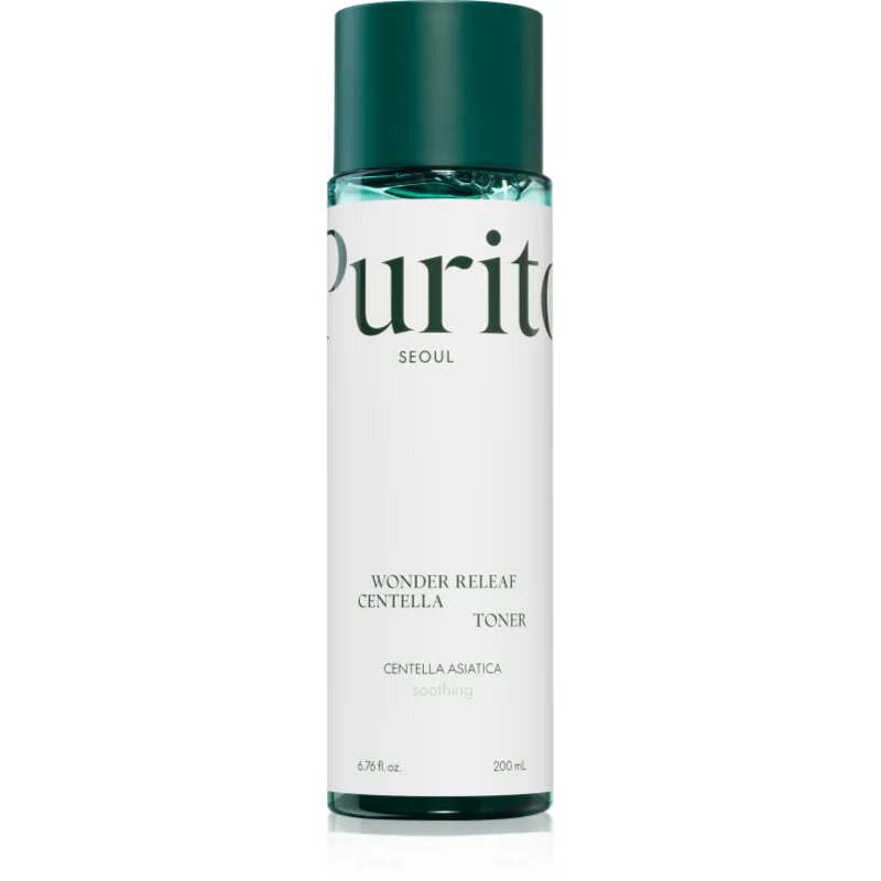 Purito Wonder Releaf Centella Toner хидратиращ тоник за успокояване и подсилване на чувствителната кожа 200 мл.