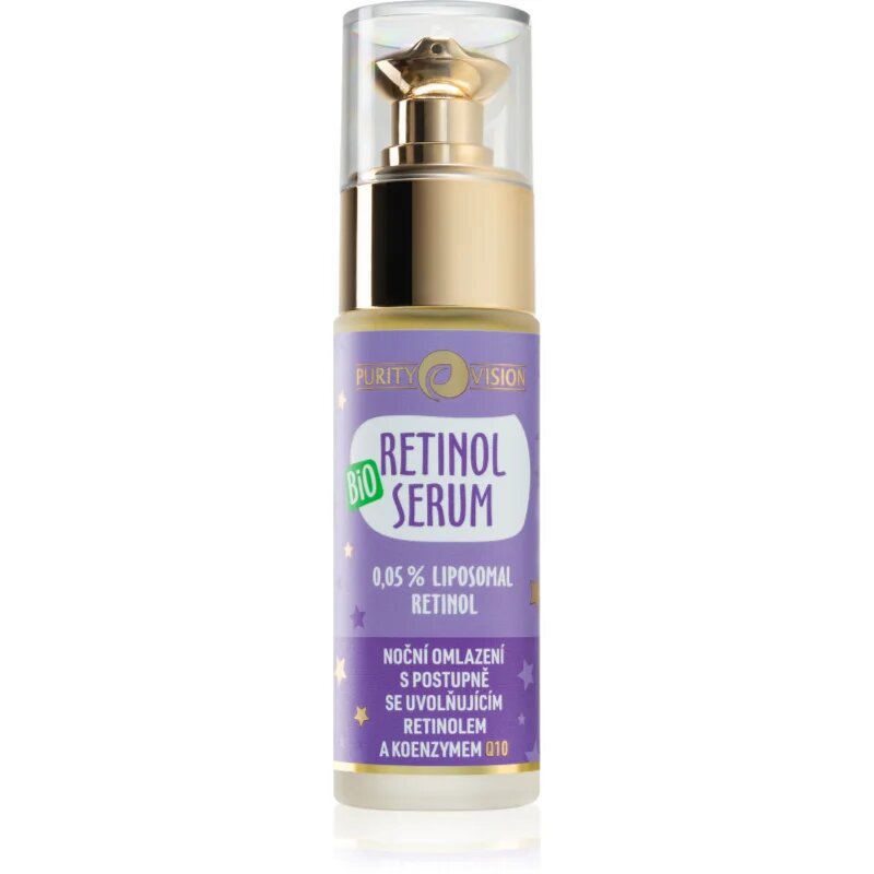 Purity Vision BIO Retinol нощен серум забавящ признаците на стареене на кожата 30 мл.