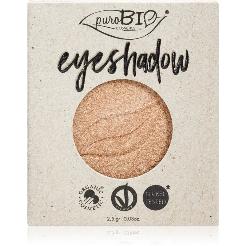 puroBIO Cosmetics Compact Eyeshadows сенки за очи пълнител цвят 01 Sparkling Wine 25 гр.
