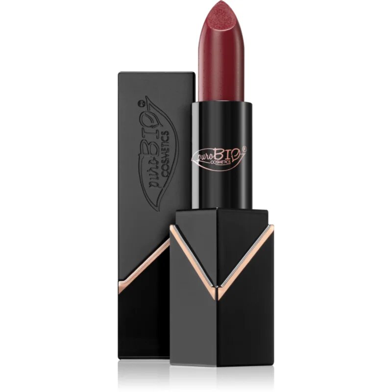 puroBIO Cosmetics Creamy Matte крем-червило цвят 101 Rosa Nude 4.4 гр.