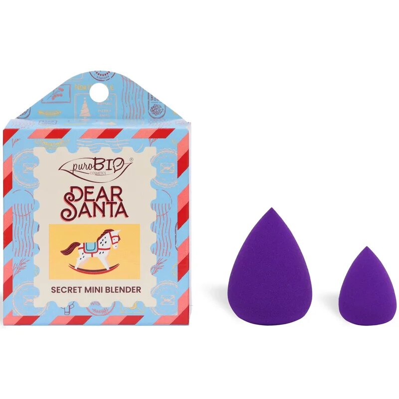 puroBIO Cosmetics Dear Santa SECRET гъба за фон дьо тен 2 бр. в подаръчна опаковка 2 бр.