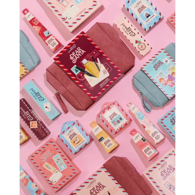 puroBIO Cosmetics Dear Santa SECRET гъба за фон дьо тен 2 бр. в подаръчна опаковка 2 бр.