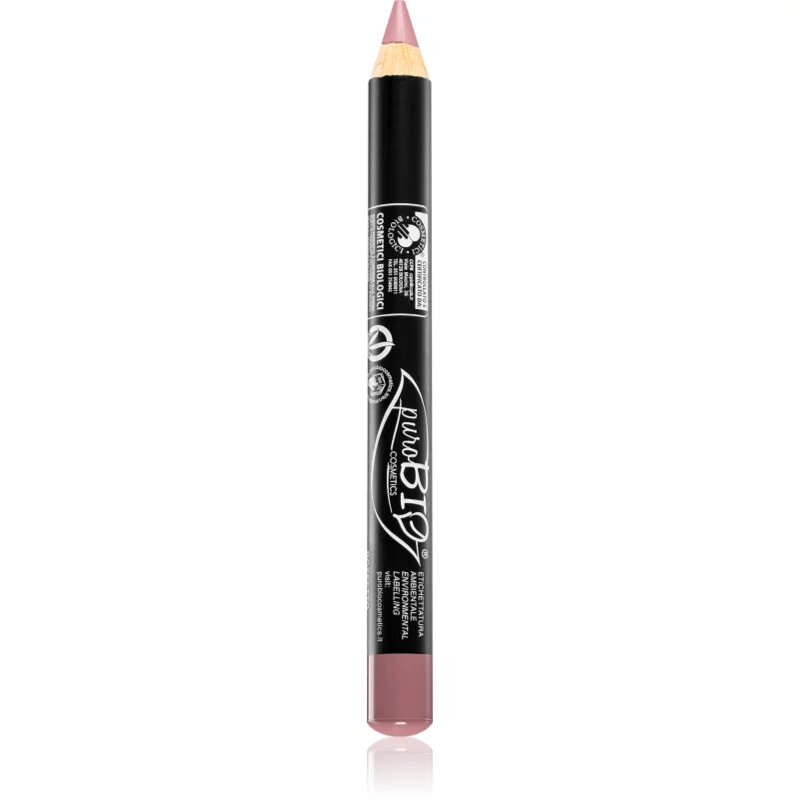puroBIO Cosmetics Pencil Lipstick многофункционални молив за очи устните и скули цвят 24 Pink Rossetto 23 гр.