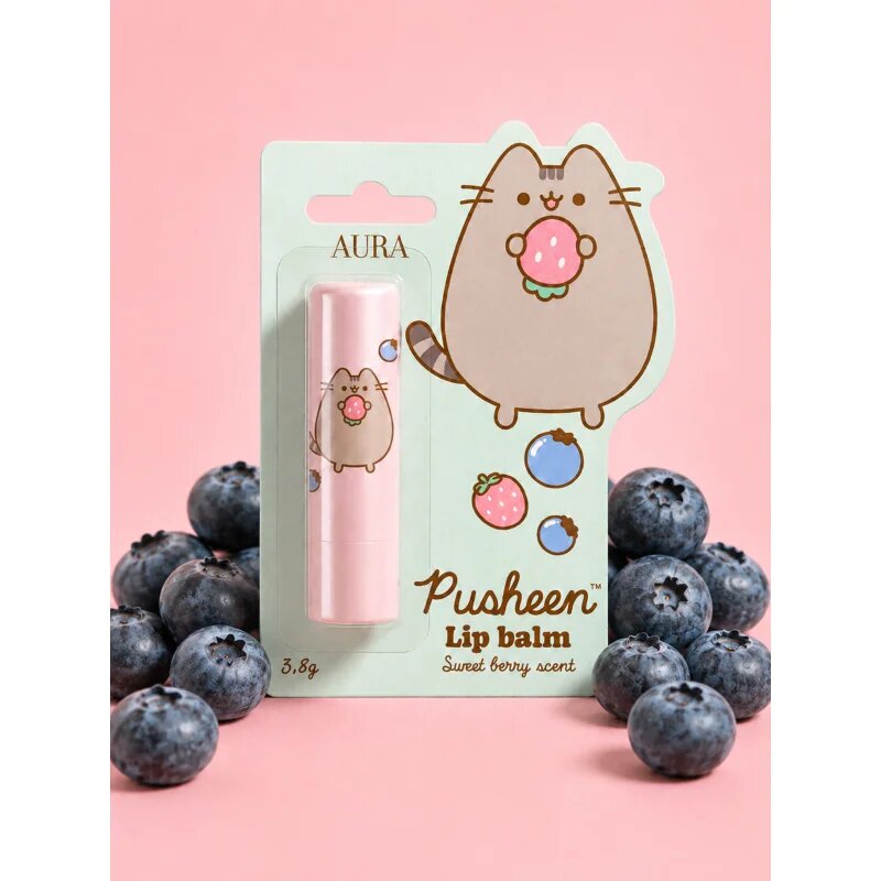 Pusheen Lip Balm балсам за устни цвят Sweet Berry 3.8 гр.