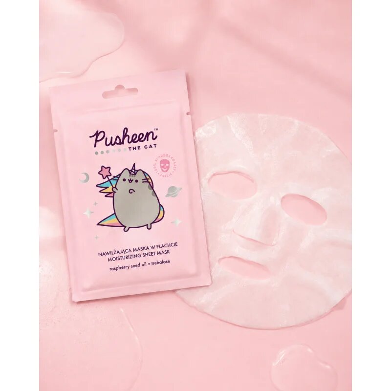 Pusheen Moisturizing Sheet Mask платнена маска 17 гр.