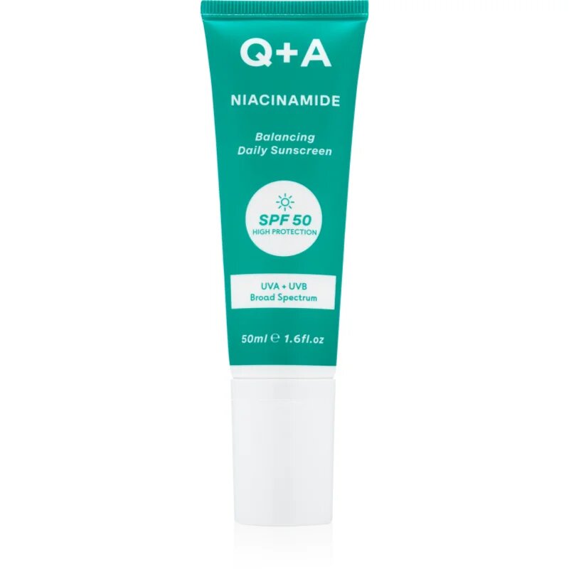 Q+A Niacinamide защитен крем за лице SPF 50 50 мл.