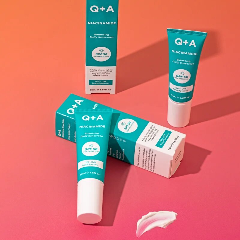 Q+A Niacinamide защитен крем за лице SPF 50 50 мл.