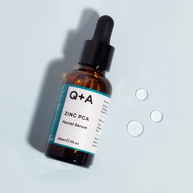 Q+A Zinc PCA серум за лице за изглаждане на кожата и минимизиране на порите 30 мл.