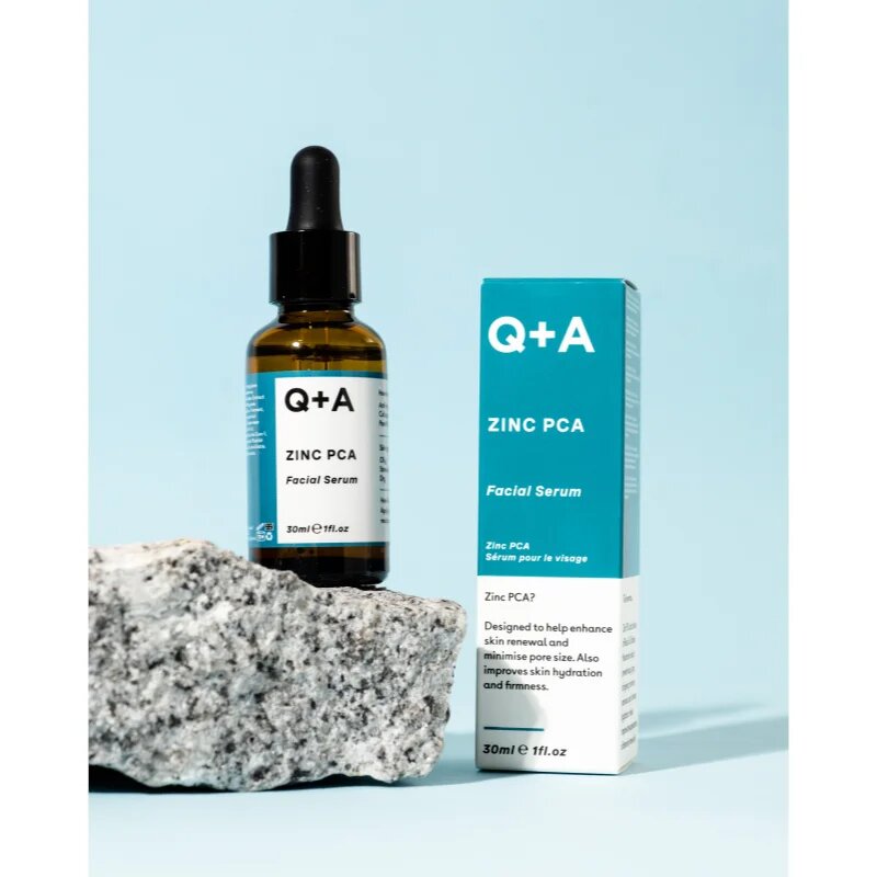 Q+A Zinc PCA серум за лице за изглаждане на кожата и минимизиране на порите 30 мл.