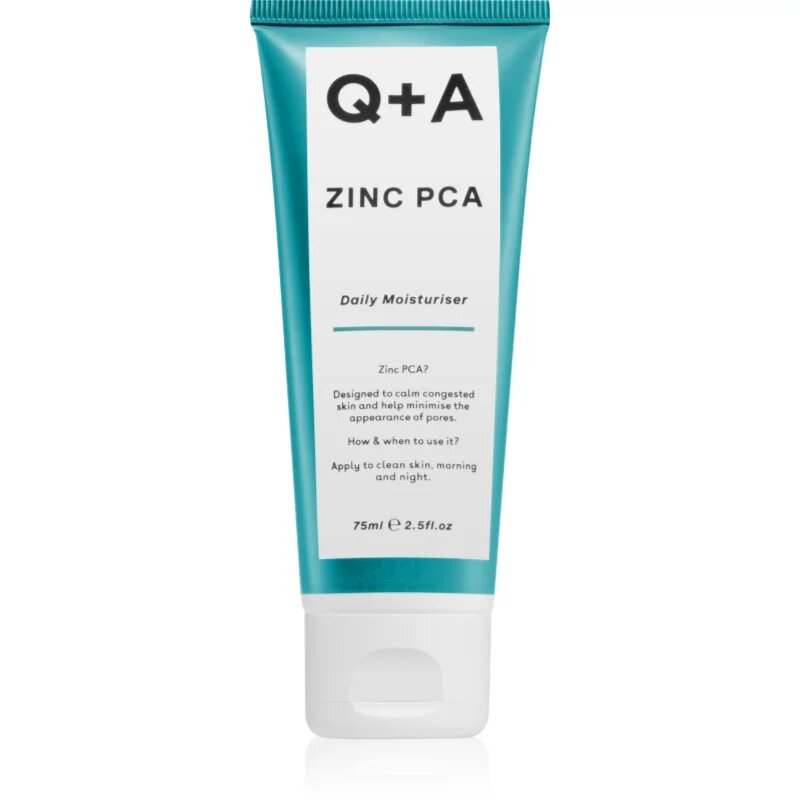 Q+A Zinc PCA стягащ крем за кожа за изглаждане на кожата и минимизиране на порите 75 мл.