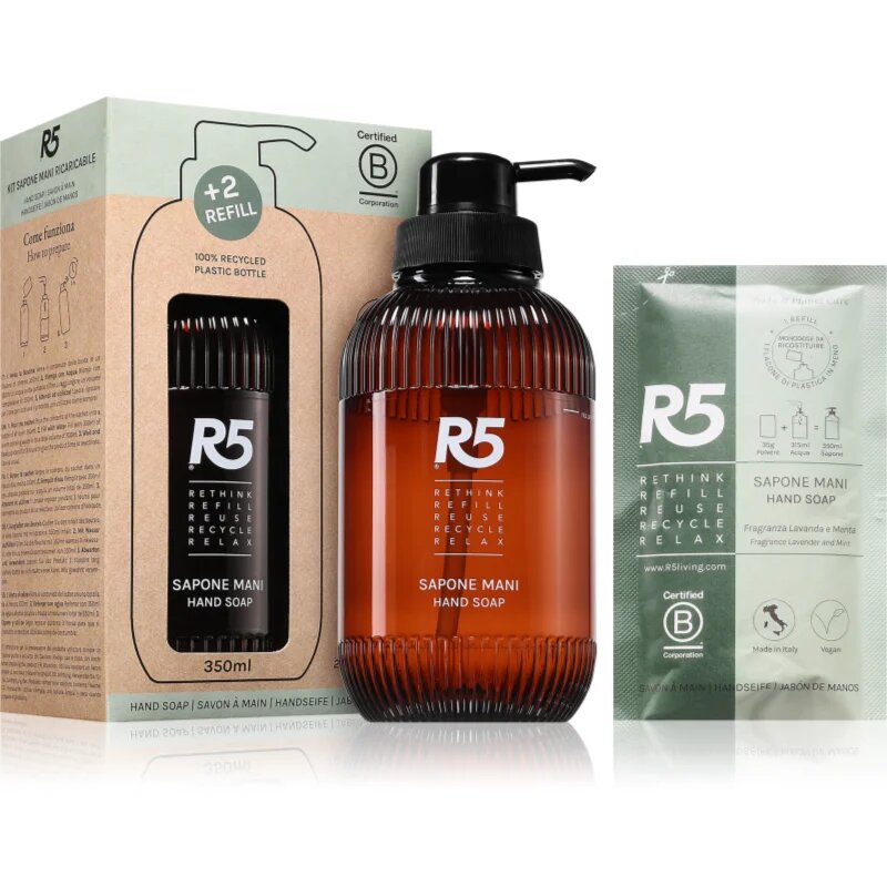 R5 Sapone Mani течен сапун + резервен пълнител