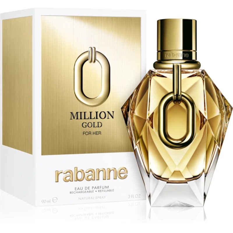 Rabanne Million Gold For Her парфюмна вода сменяема за жени 90 мл.