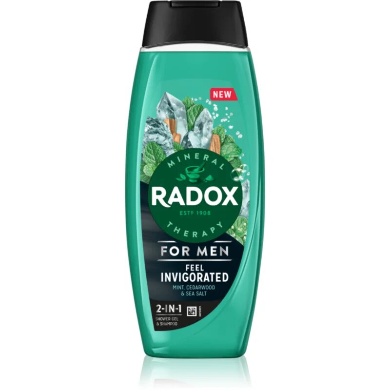 Radox Feel Invigorated душ-гел за мъже 2 в 1 450 мл.