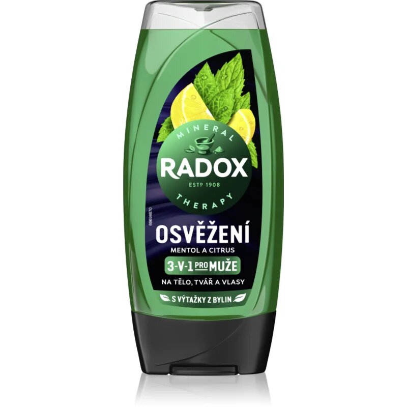 Radox Men Feel Strong душ-гел за лице тяло и коса 225 мл.