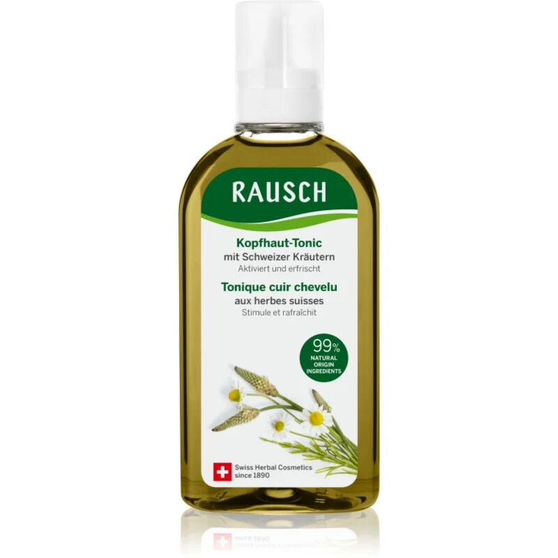 Rausch Scalp Tonic With Swiss Herbs почистваща грижа за мазна кожа на скалпа 100 мл.