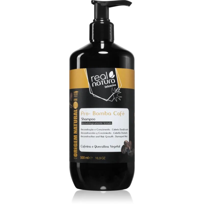 Real Natura Pro - Bomba Café шампоан за суха коса 500 мл.