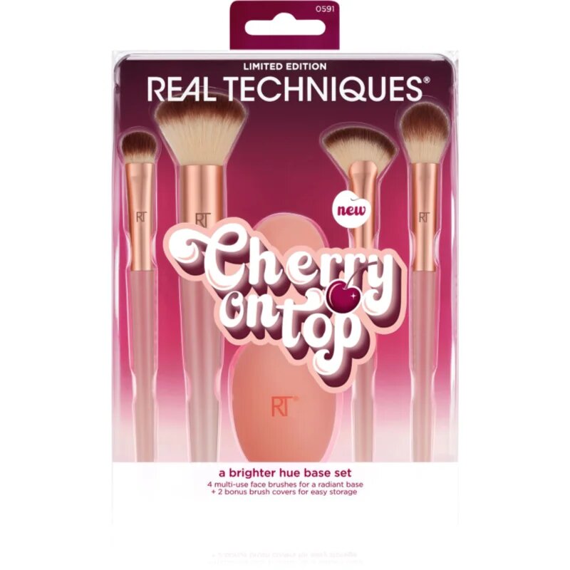 Real Techniques Cherry On Top A Brighter Hue Base Set комплект четки