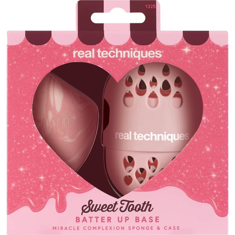 Real Techniques Sweet Tooth Better Up Base гъба за фон дьо тен + опаковка 2 бр.