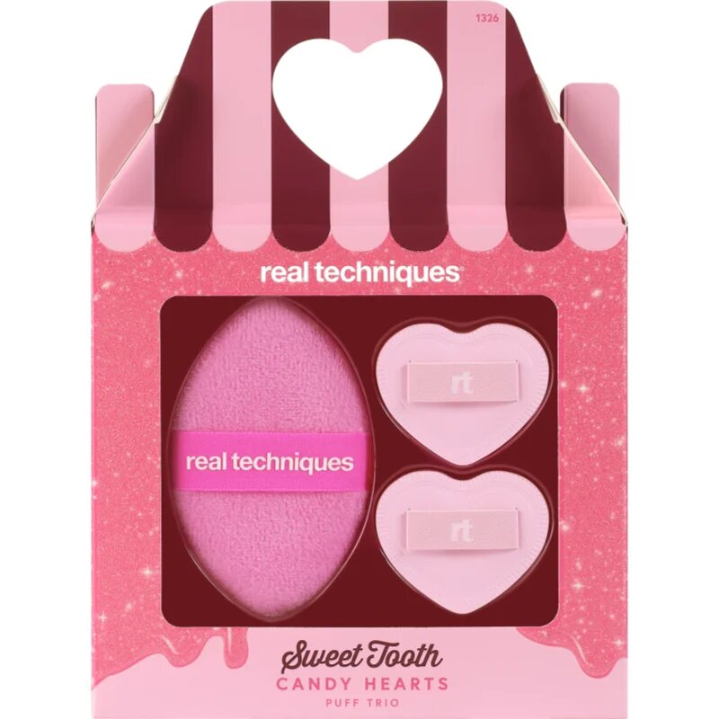 Real Techniques Sweet Tooth Candy Hearts комплект гъбички за грим