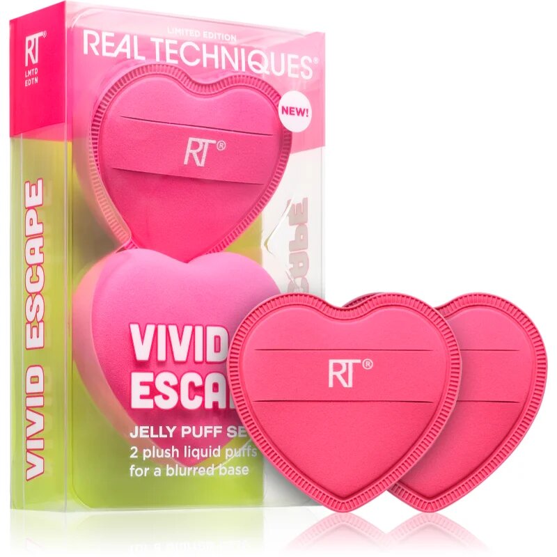 Real Techniques Vivid Escape All About that Base Puff Set гъба за фон дьо тен 2 бр.
