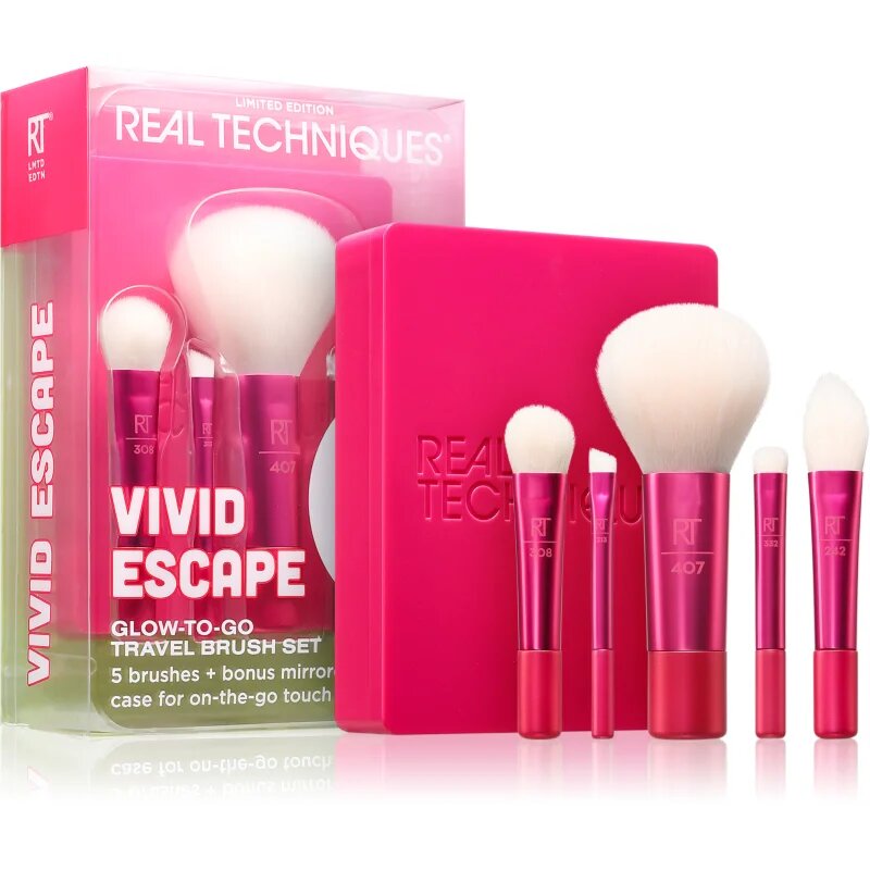 Real Techniques Vivid Escape Travel Brush Set комплект четки