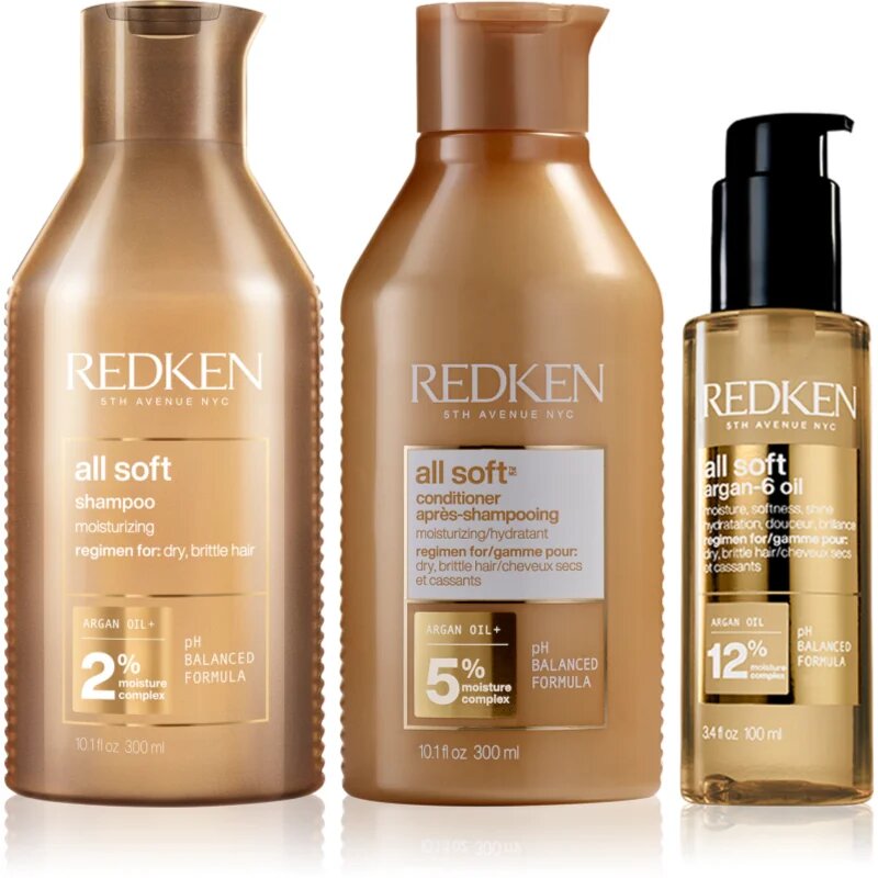 Redken All Soft комплект за суха и крехка