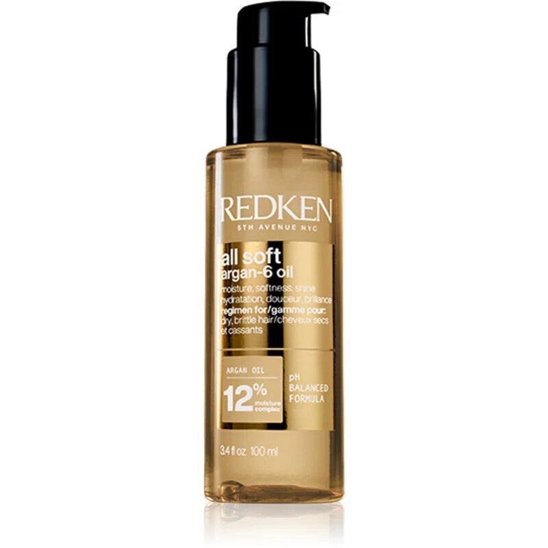 Redken All Soft подхранващо масло за суха и крехка 100 мл.