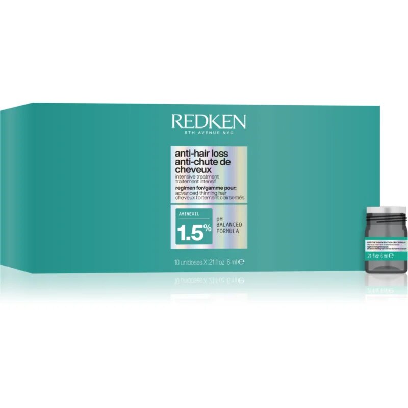 Redken Anti-Hair Loss Intensive Treatment интензивна грижа за коса против косопад 1.5% Aminexil 10x6 мл.