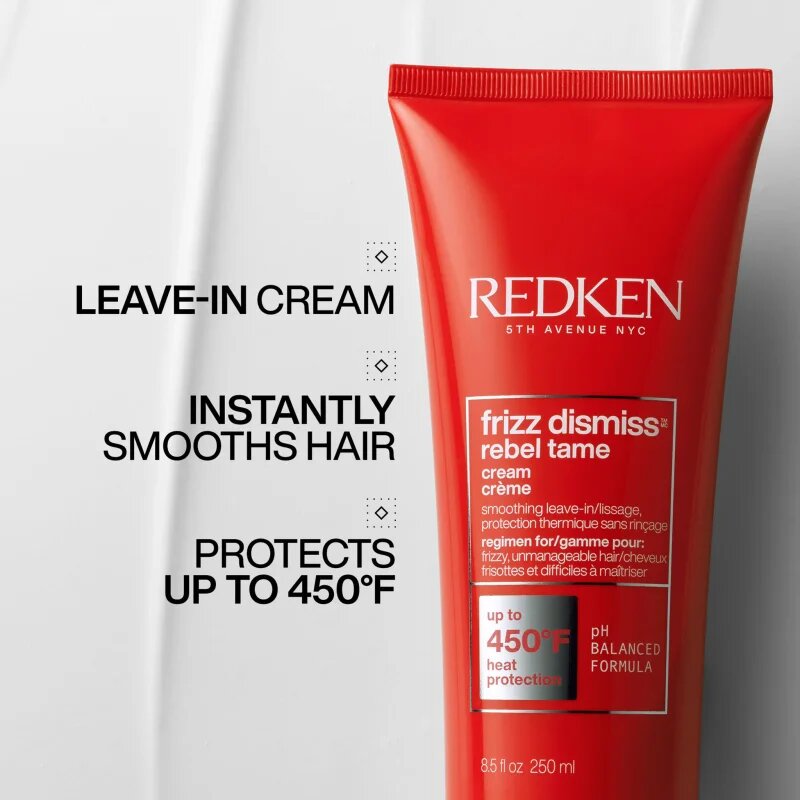 Redken Frizz Dismiss термозащитен крем за изглаждане на непокорна коса 250 мл.