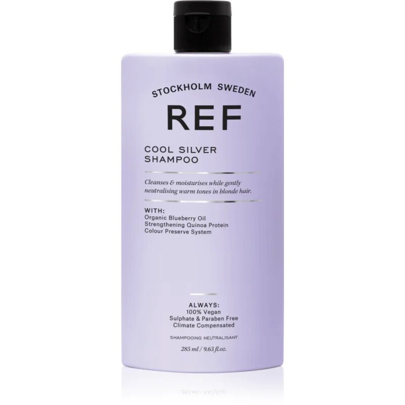 REF Cool Silver Shampoo сребърен шампоан неутрализиращ жълтеникавите оттенъци 285 мл.