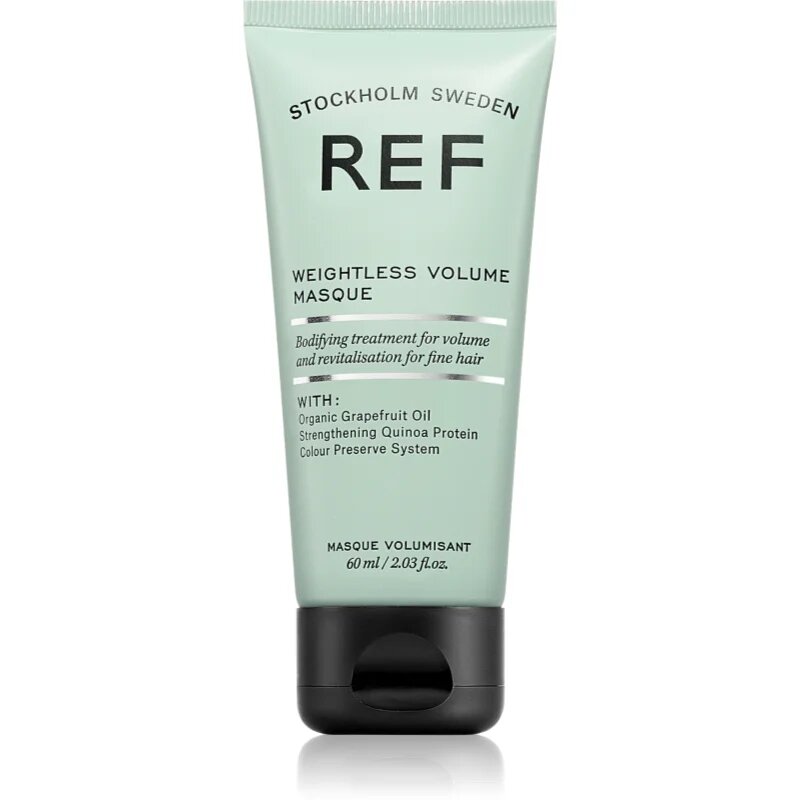 REF Weightless Volume Masque хидратираща в дълбочина маска за блясък и мекота на косата 60 мл.