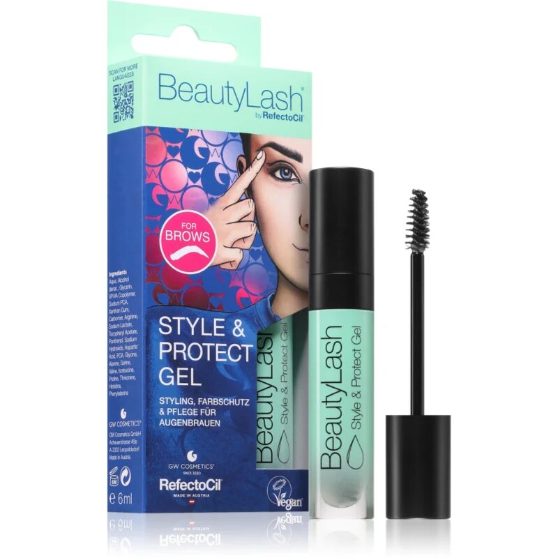 RefectoCil BeautyLash Style & Protect Gel фиксиращ гел за вежди транспарентен 6 мл.