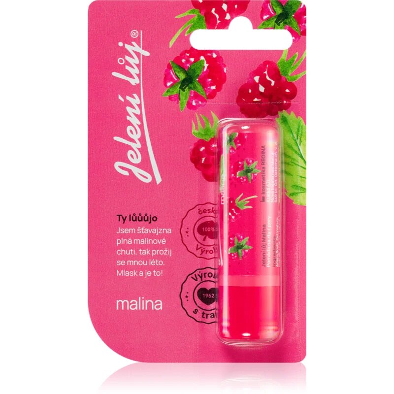 Regina Jelení lůj Raspberry балсам за устни с аромат на малини 4.5 гр.