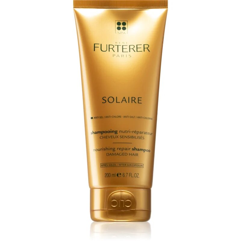 Rene Furterer Solaire подхранващ шампоан за коса увредена от слънце хлор и солна вода 200 мл.