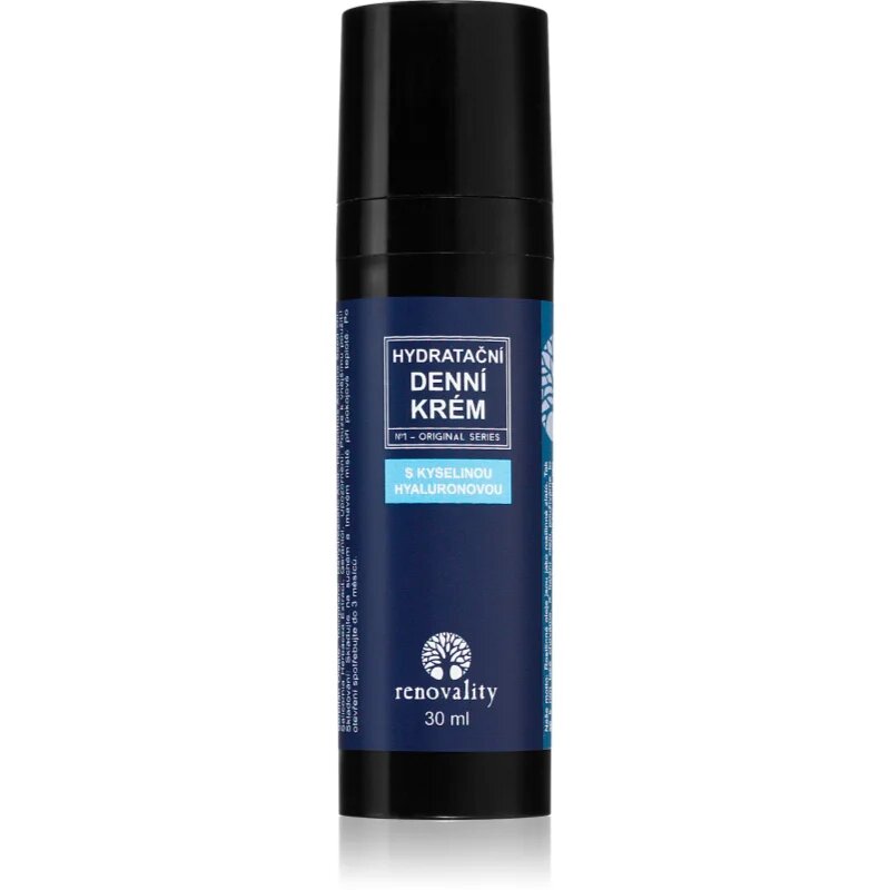 Renovality Hydrating day cream with hyaluronic acid дневен крем за всички типове кожа на лицето 30 мл.