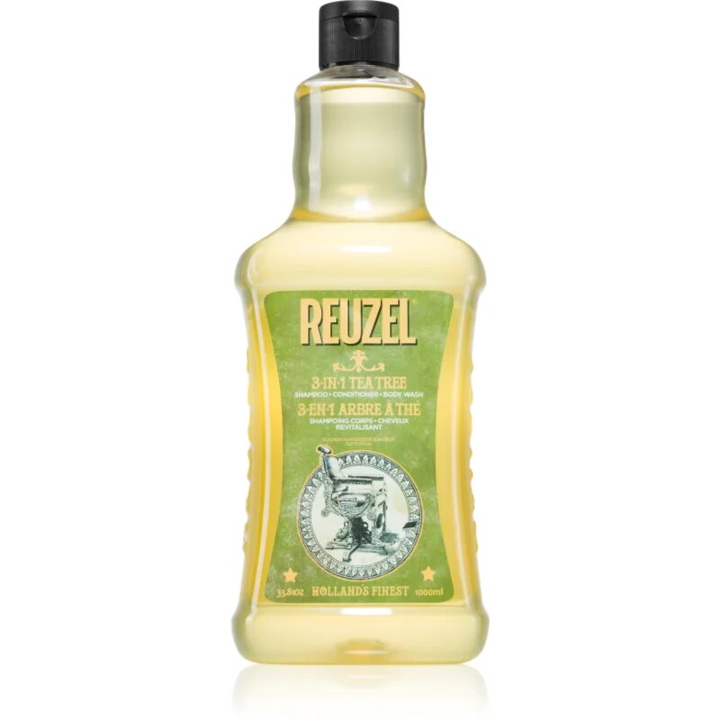 Reuzel Tea Tree 3 в 1 шампоан балсам и душ гел за мъже 1000 мл.