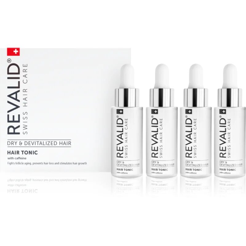 Revalid Hair Tonic енергизиращ тоник с кофеин за растеж на косата 4x30 мл.