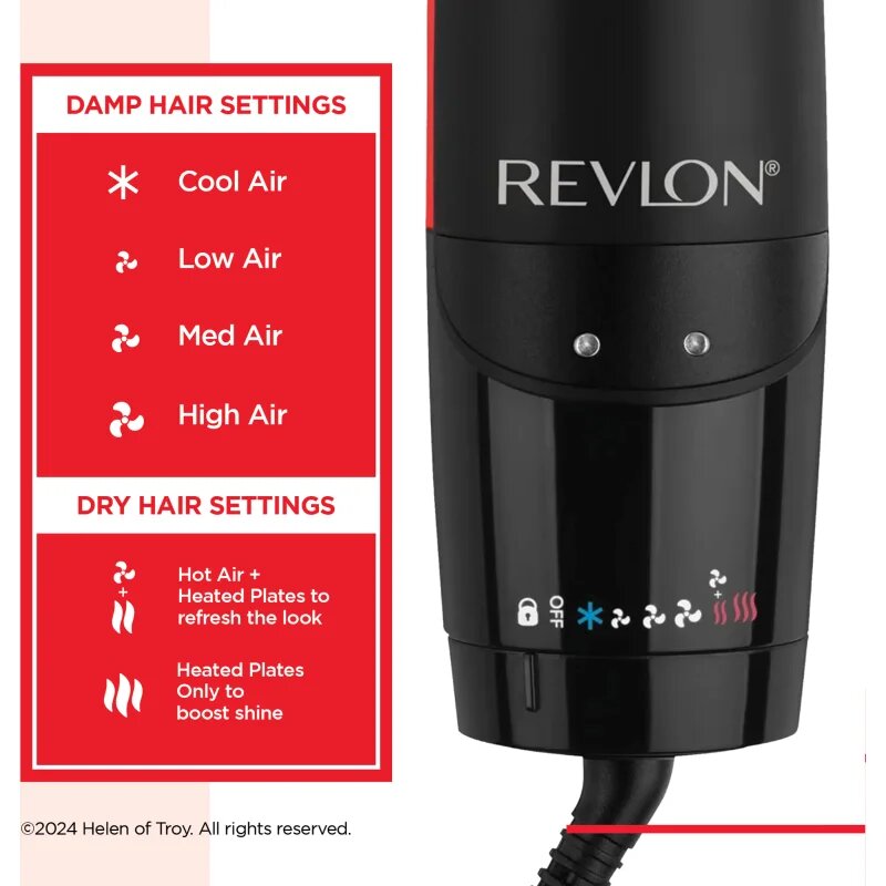 Revlon Beauty Salon One-Step Air Straightener Dryer & Styler изглаждаща четка за коса 1 бр.