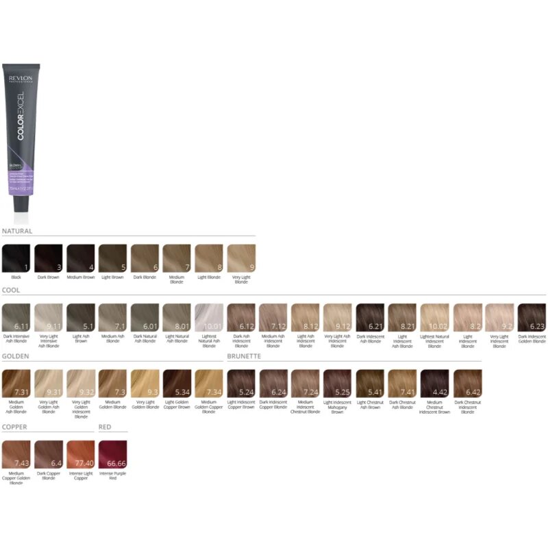 Revlon Professional Color Excel полуперманентна тонираща боя за коса без амоняк цвят 7 70 мл.