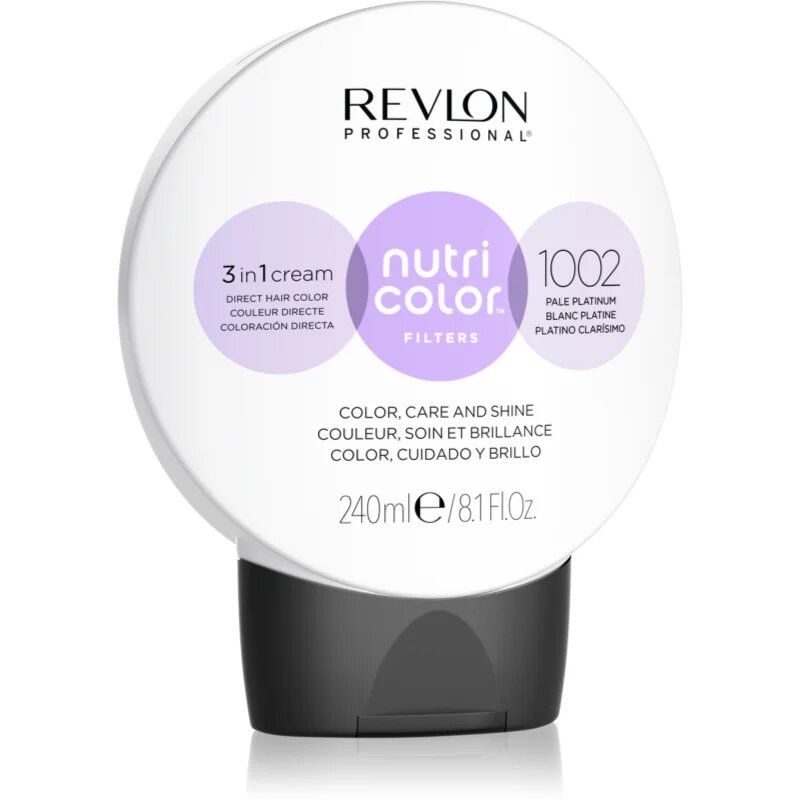 Revlon Professional Nutri Color Filters Metal-Ice подхранваща тонираща маска за професионална употреба 1002 240 мл.