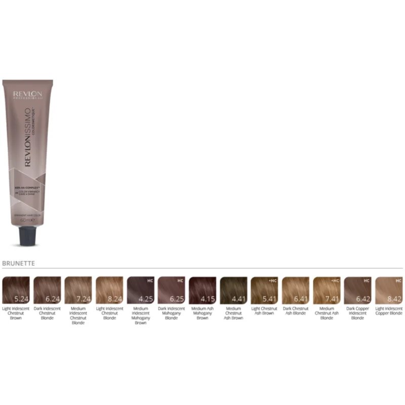 Revlon Professional Revlonissimo Colorsmetique Brunette Shades перманентната боя за коса за коса с кафяви нюанси 6.25 60 мл.