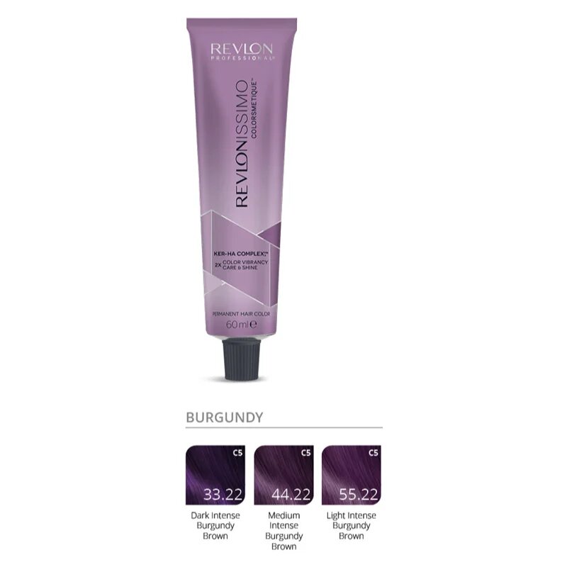 Revlon Professional Revlonissimo Colorsmetique Burgundy Shades перманентната боя за коса burgundy 44.22 60 мл.