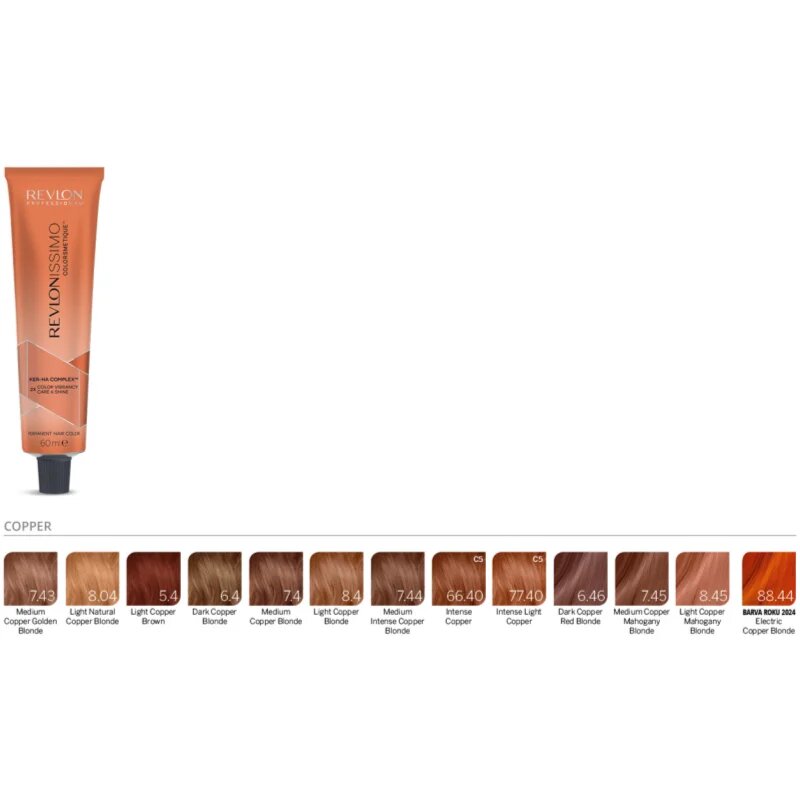 Revlon Professional Revlonissimo Colorsmetique Copper Shades перманентната боя за коса 7.45 60 мл.