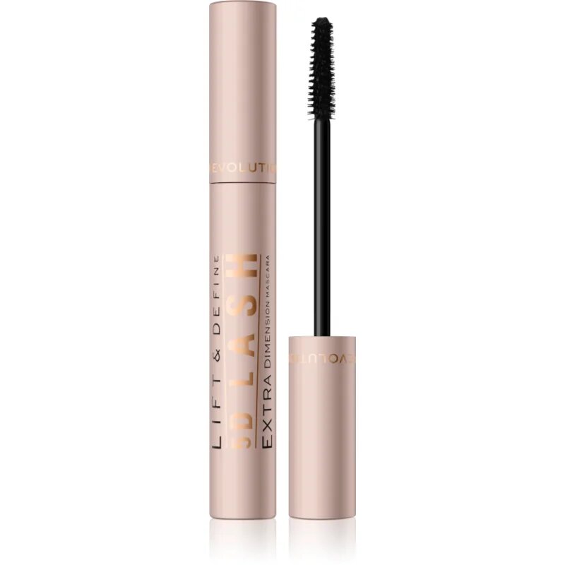 Revolution 5D Lash Extra спирала за дълги и обемни мигли цвят Jet Black 14 мл.