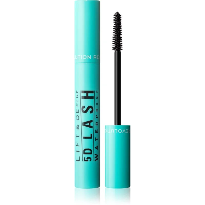 Revolution 5D Lash водоустойчива удължаваща спирала за екстра обем цвят Black 14 мл.